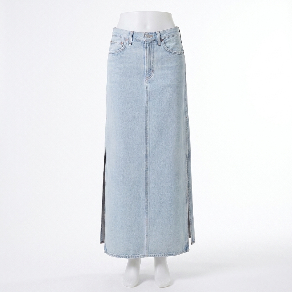 NEW AGOLDE women's astrid slice skirt in fragment